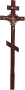 Крест на могилу деревянный КДС-03 Угловой узор