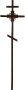 Крест на могилу деревянный КДС-12 Угловой узор