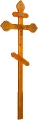 Крест на могилу деревянный КДС-16 Фигурный с распятием