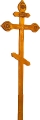 Крест на могилу деревянный КДС-17 Фигурный с орнаментом