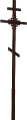 Крест на могилу деревянный КДС-12 Угловой узор